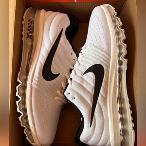 Nike Air Max 2017 White with Black Accents. Men’s size 10
